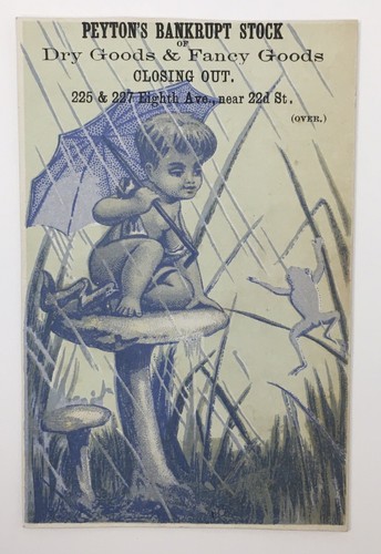 Victorian trade card peyton - victorian, peyton's